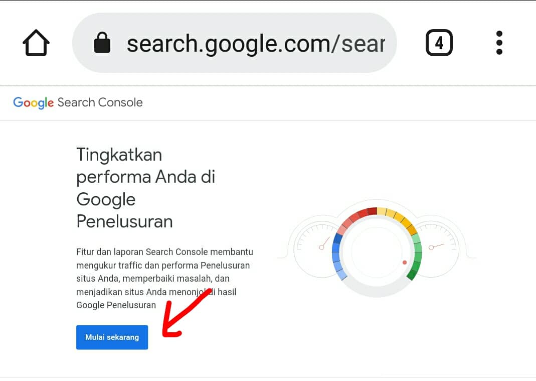 cara daftar website ke google search console